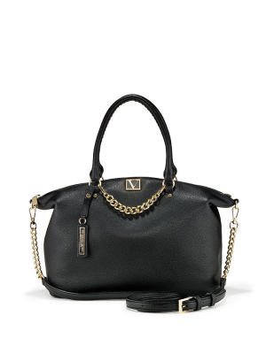The Victoria Slouchy Satchel In Pebbled