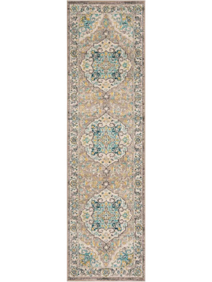 Phoenix Ivory/gray Runner Rug