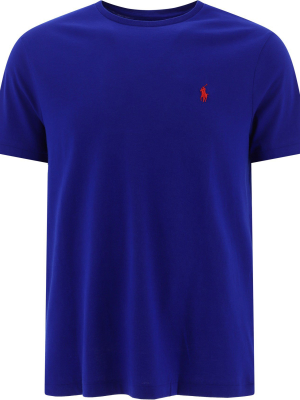 Polo Ralph Lauren Logo Embroidered Crewneck T-shirt