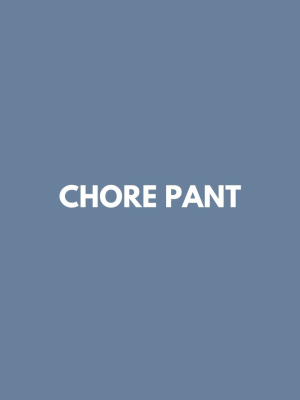 Noble Organic Chore Pant In Blue Moon