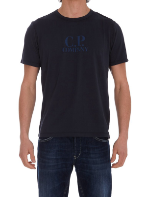 C.p. Company Logo Printed Crewneck T-shirt