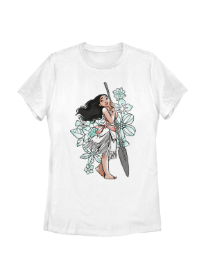 Women's Moana Tropical Floral Print T-shirt