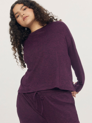 Plum R&r Long Sleeve Tee