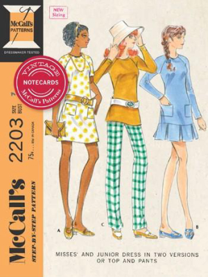 Vintage Mccall's Patterns Notecards By Chronicle Books