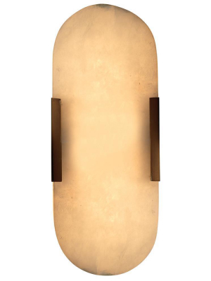 Jamie Young Delphi Wall Sconce In Antique Brass Metal