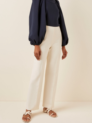 High-rise Crepe Pants