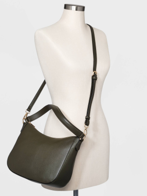 Zip Closure Hobo Handbag - A New Day™