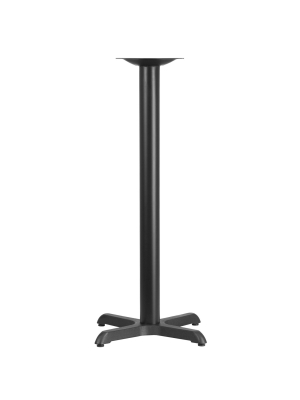 Flash Furniture 22'' X 22'' Restaurant Table X-base With 3'' Dia. Bar Height Column