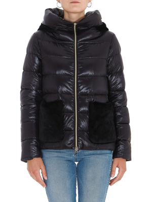 Herno Faux Fur-trim Hooded Jacket