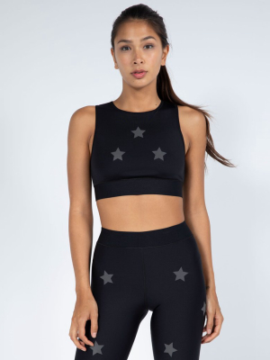 Get It Fast Level Reflective Knockout Crop Top