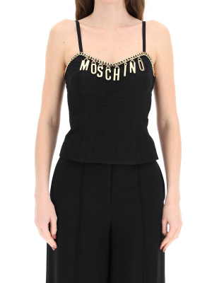 Moschino Logo Charms Camisole Top