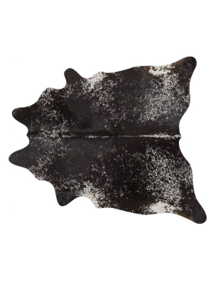 Black Speckled Brazilian Cowhide