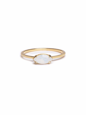 East West Marquis Ring - Opal