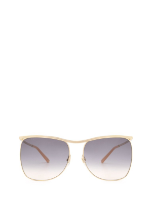 Gucci Eyewear Oversized Frame Sunglasses