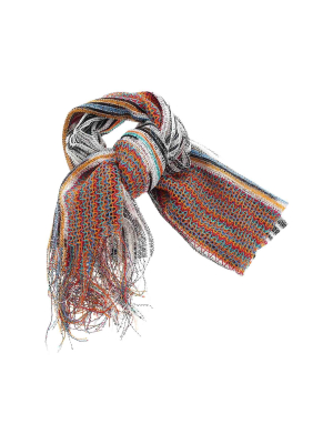 Missoni Fringed Striped Scarf