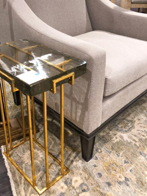 Prism Side Table Gold