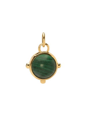 Small Earth Orb Medallion - Malachite