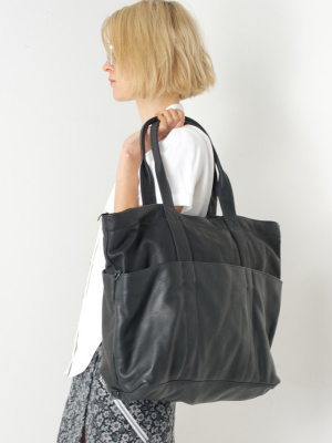 Assembly Leather Travel Tote