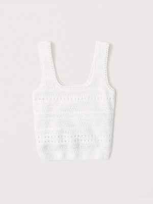 Crochet Squareneck Tank