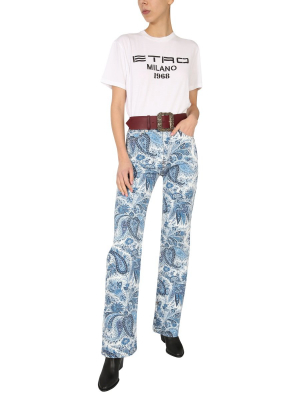 Etro Paisley Straight-leg Jeans