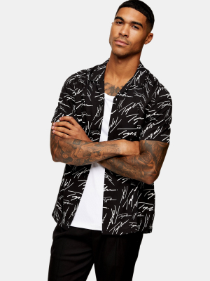 Topman Signature Black Slim Shirt