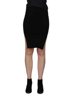 Rick Owens Sacrimini Side Slits Mini Skirt