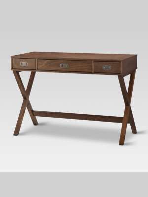 Campaign Wood Writing Desk With Drawers - Threshold™