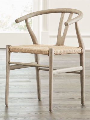 Crescent Weathered Grey Dining Chair