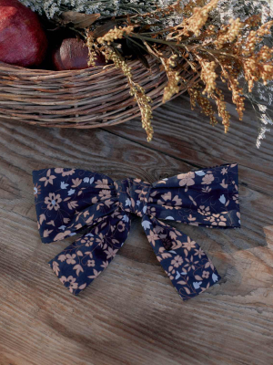 The Yara Hair Clip | Navy Anemone Vine