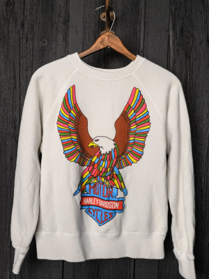 Harley Eagle Spectrum Shrunken Sweatshirt