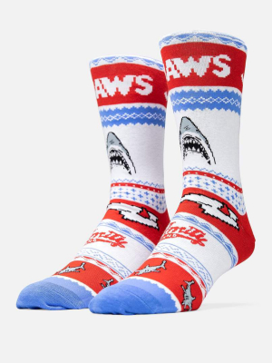 Odd Sox Jaws Sweater Crew Socks