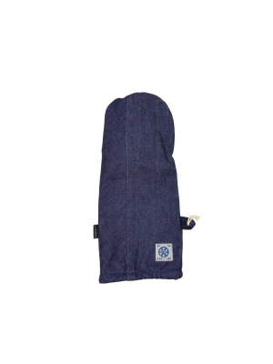 Denim Dual Hand Oven Mitt - Indigo Medium Vintage