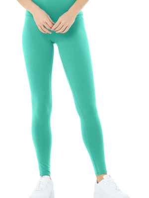 High-waist Airbrush Legging - Ocean Teal