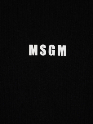 Msgm Micro Logo Printed T-shirt