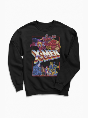 X-men Retro Video Game Crew Neck Sweatshirt