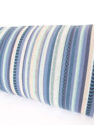 Summer Beach Party Striped Extra Long Lumbar Pillow - 14x50