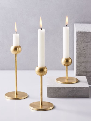 Modern Brass Candleholders