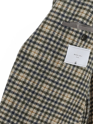 Boglioli Checked Single-breasted Blazer