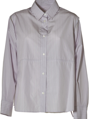 Mm6 Maison Margiela Drawstring Pinstripe Shirt