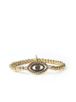 Cz Evil Eye Stretch Bracelet