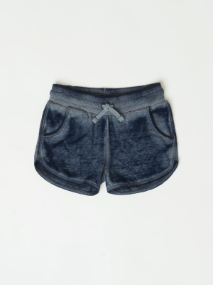 Girl's Greta Burnout Dolphin Hem Short