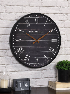 Board Wall Clock Black - Firstime