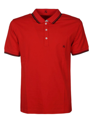 Fay Logo Embroidered Polo Shirt