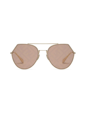 Fendi Eyewear Ff Monogram Lens Sunglasses