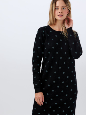 Evie Sparkle Spot Knit Dress