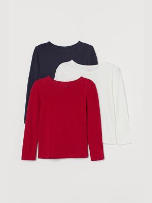 3-pack Long-sleeved Tops