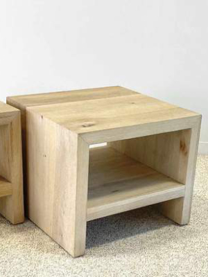 The Peconic Light Oak Side Table