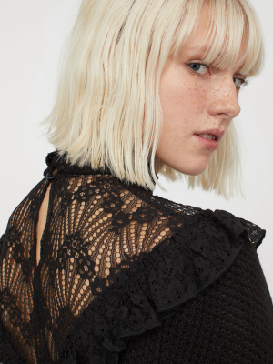 Lace-detail Sweater