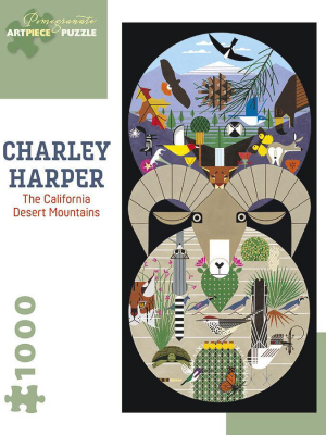 Charley Harper: California Desert Mountains 1000 Piece Jigsaw Puzzle