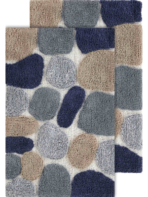 2pc Pebbles Bath Rug Set - Chesapeake Merchandising